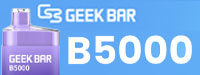 Geek Bar B5000 14ML 5000 Puffs 650mAh Rechargeable Prefilled Nicotine Salt Disposable Device With Mesh Coil 