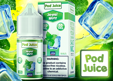 Pod Juice E-Liquids Mint Menu