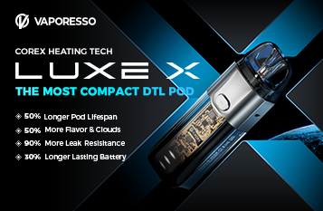 Vaporesso Luxe X 1500mAh Pod System Starter Kit With 2 x Refillable 5ML Pods